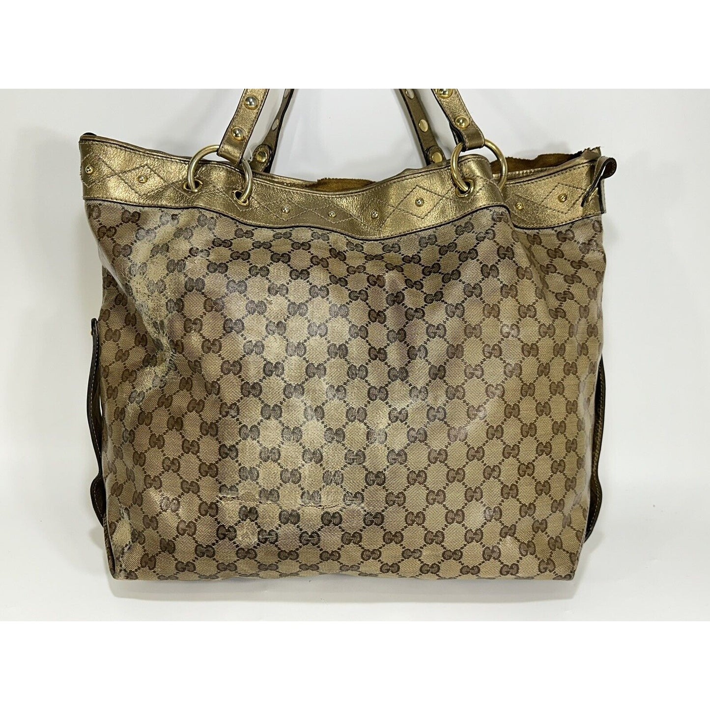 Gucci Babouska Hysteria ~ GG Monogram Crystal Coated Large Tote Bag ****READ***