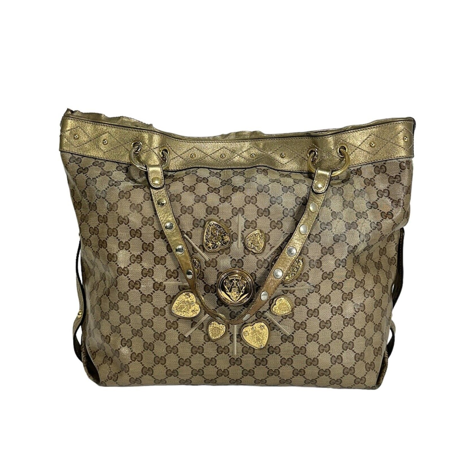 Gucci Babouska Hysteria ~ GG Monogram Crystal Coated Large Tote Bag ****READ***
