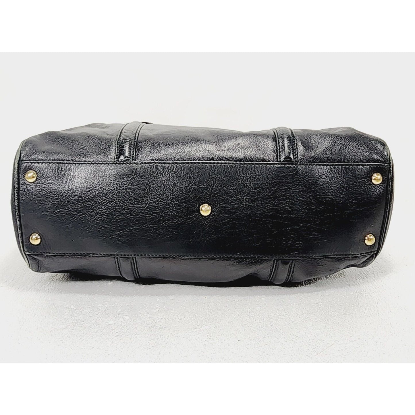 Gucci Britt ~ Black Leather Satchel Bag ~ Double G ~ 170010 ~ 15" x 9" x 6"