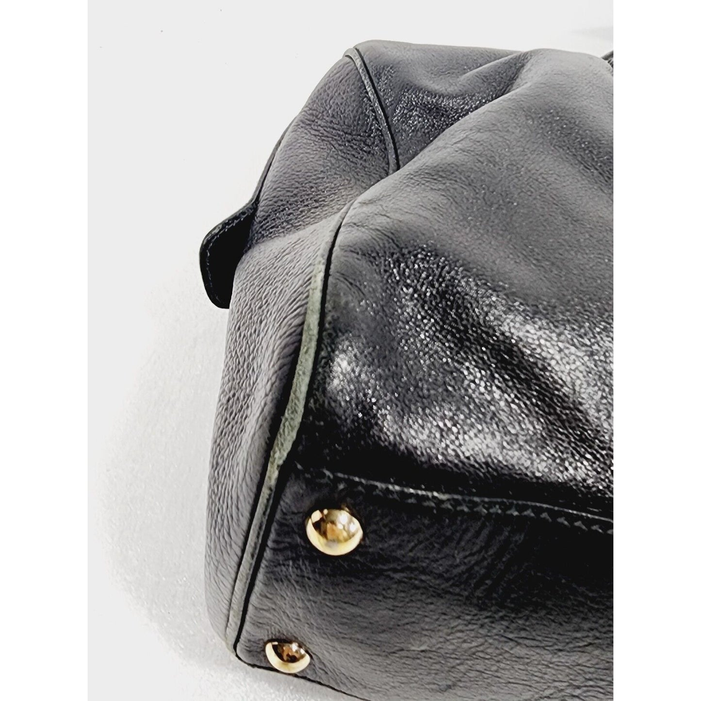 Gucci Britt ~ Black Leather Satchel Bag ~ Double G ~ 170010 ~ 15" x 9" x 6"