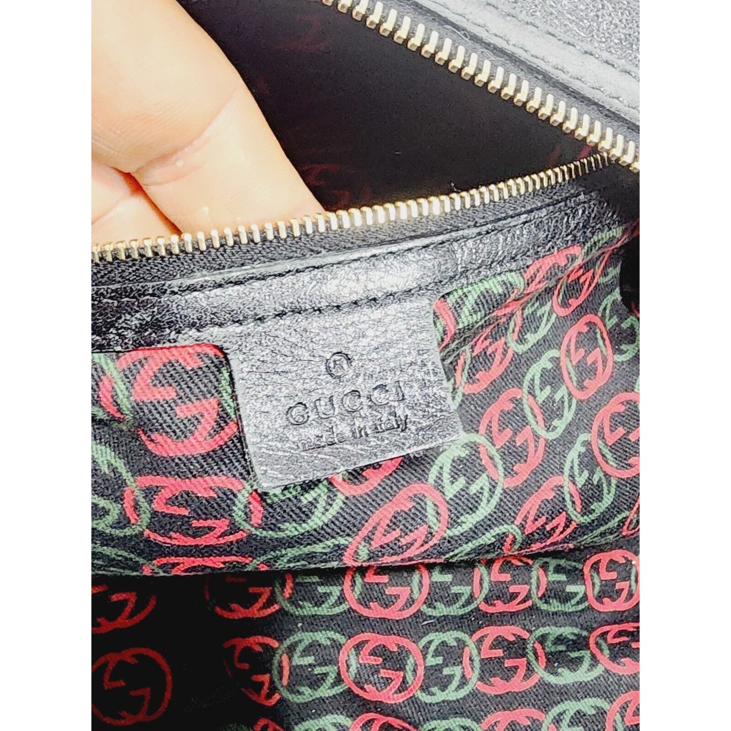 Gucci Britt ~ Black Leather Satchel Bag ~ Double G ~ 170010 ~ 15" x 9" x 6"