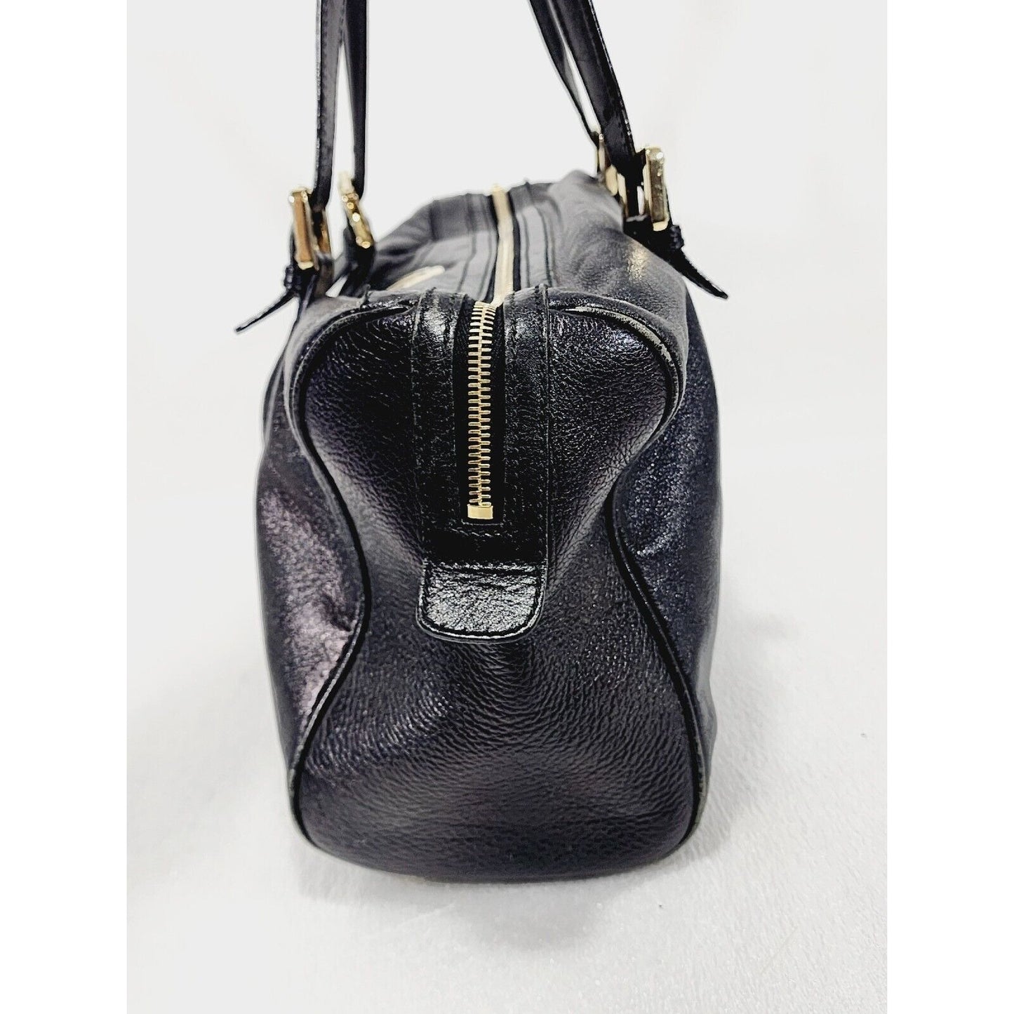 Gucci Britt ~ Black Leather Satchel Bag ~ Double G ~ 170010 ~ 15" x 9" x 6"