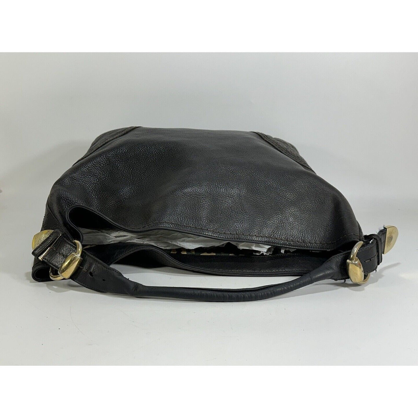 Authentic GUCCI ~ Guccissima Signoria GG Leather Dark Brown Hobo Purse Bag